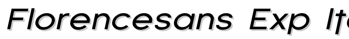 Florencesans Exp Italic font